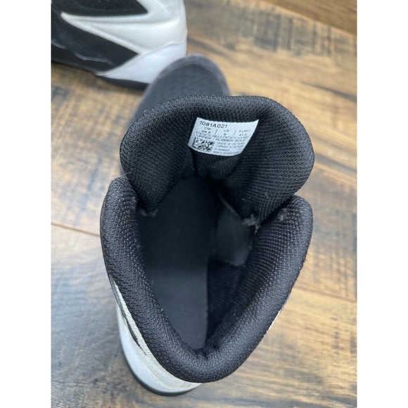 ASICS Mens Wrestling Shoes Black White High Top Size 9 Lightweight Grip - Picture 8 of 10